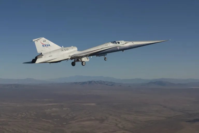 “เครื่องบิน X-59” ภาพจาก NASA/Lori Losey