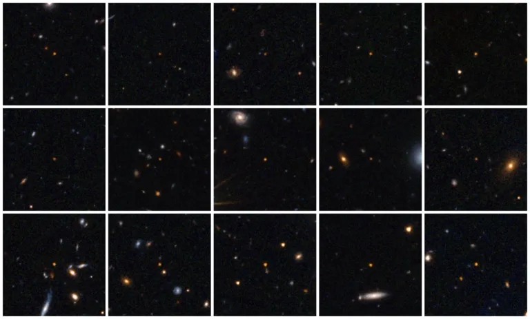ภาพของเควซาร์ที่ค้นพบโดยกล้องโทรทรรศน์อวกาศยูคลิด ภาพจาก ESA
