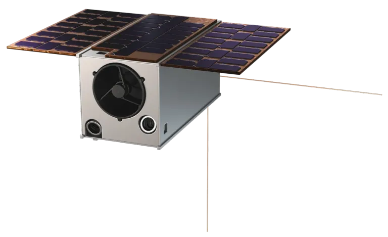 ภาพวาดของกล้องโทรทรรศน์อวกาศ Mauve ที่มีขนาดเท่ากับ CubeSat ภาพจาก Blue Skies Space