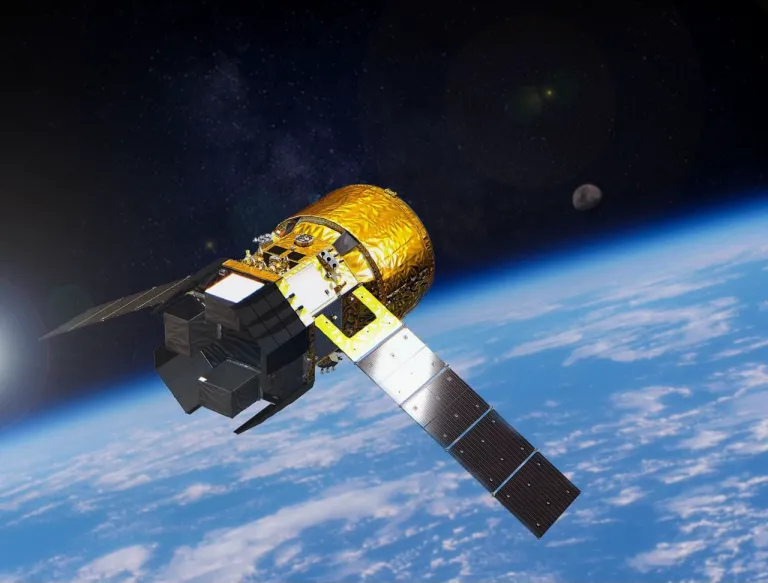 ภาพวาดของยาน HTV-X ยานเสบียงรุ่นใหม่ของ JAXA ที่ถูกออกแบบเพื่อรองรับการเดินทางไปยังภารกิจรอบดวงจันทร์ ภาพจาก JAXA