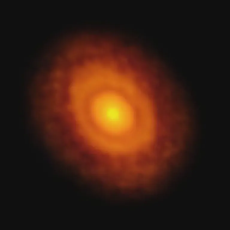ภาพถ่ายระบบดาวฤกษ์ V883 Orionis ภาพจาก ESO.webp