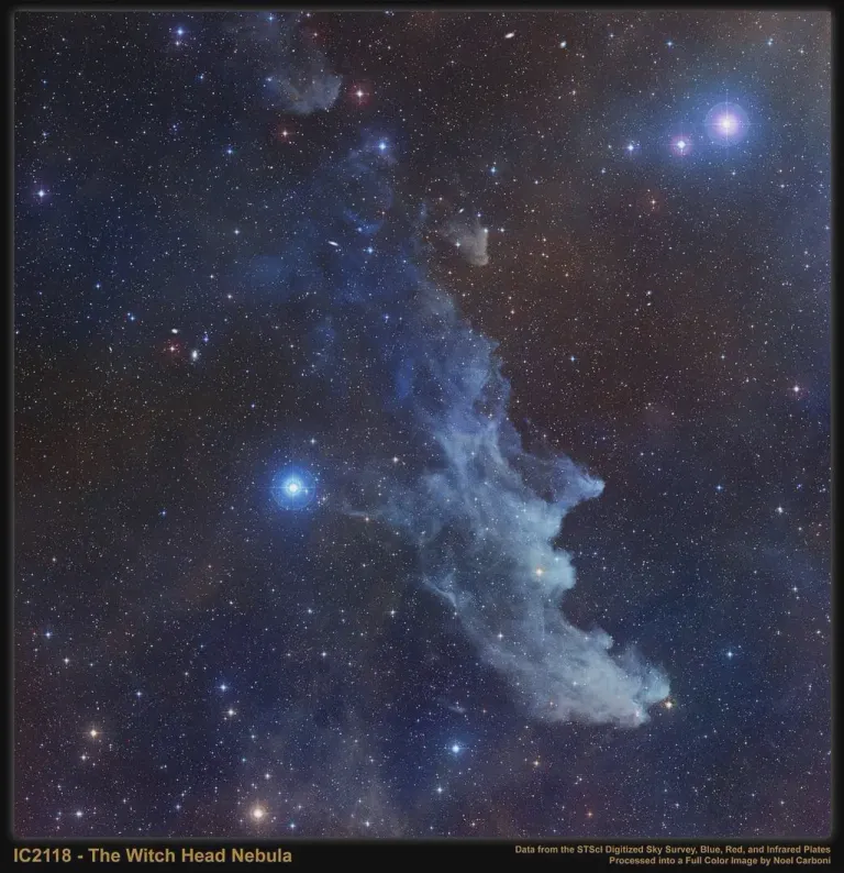เนบิวลาหัวแม่มด ภาพจาก NASA/STScI Digitized Sky Survey/Noel Carboni