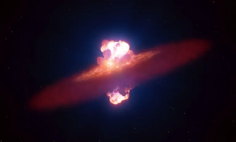 ภาพจำลองทางคอมพิวเตอร์ของการระเบิดซูเปอร์โนวา ภาพจาก ESO