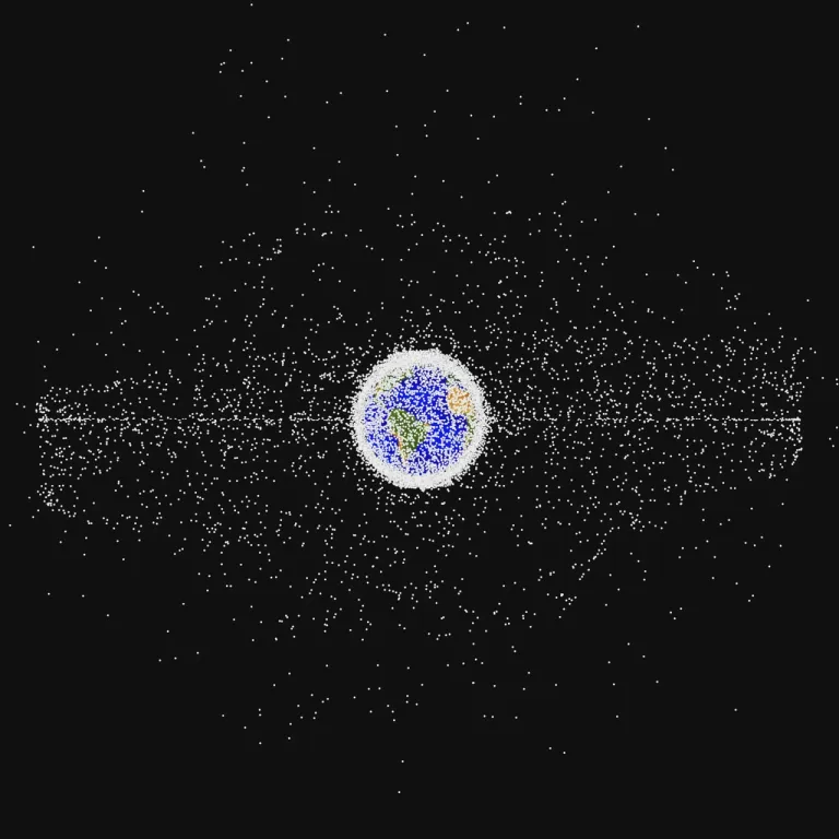 วัตถุต่าง ๆ โคจรรอบโลก ภาพจาก NASA