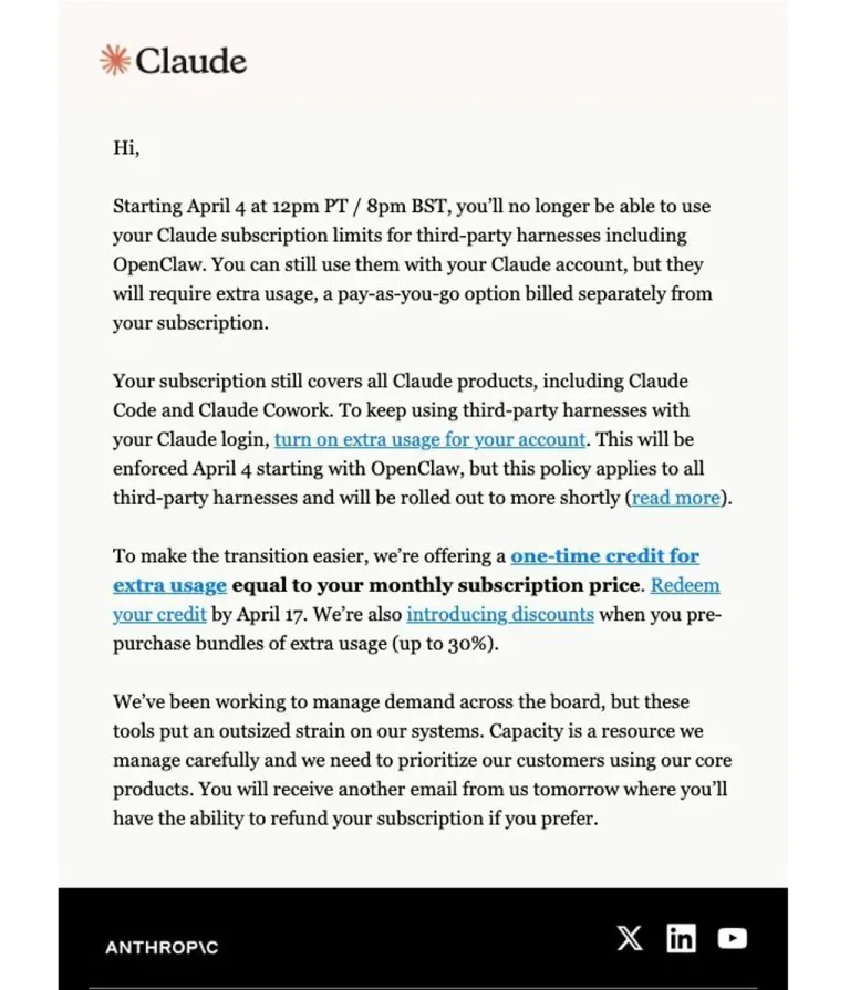 แถลงการณ์จาก Claude