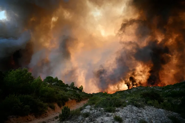 ไฟป่า ฝรั่งเศส 2025 ภาพจาก AFP