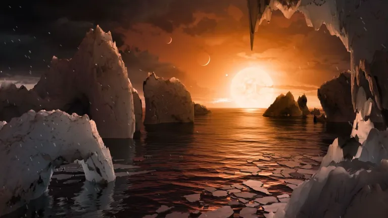ภาพจำลองพื้นผิวของดาวเคราะห์นอกระบบ : ที่มาภาพ NASA/JPL