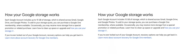 ข้อความในหน้า Google Support