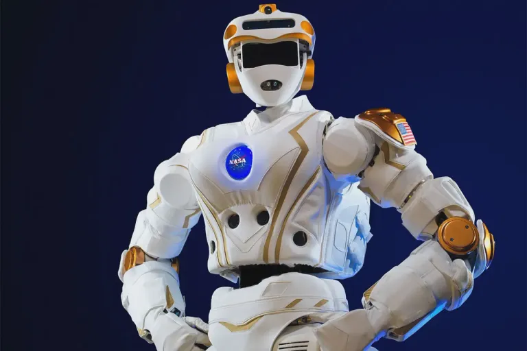 ต้นแบบหุ่นยนต์ Valkyrie ขององค์การนาซา : ที่มาภาพ NASA