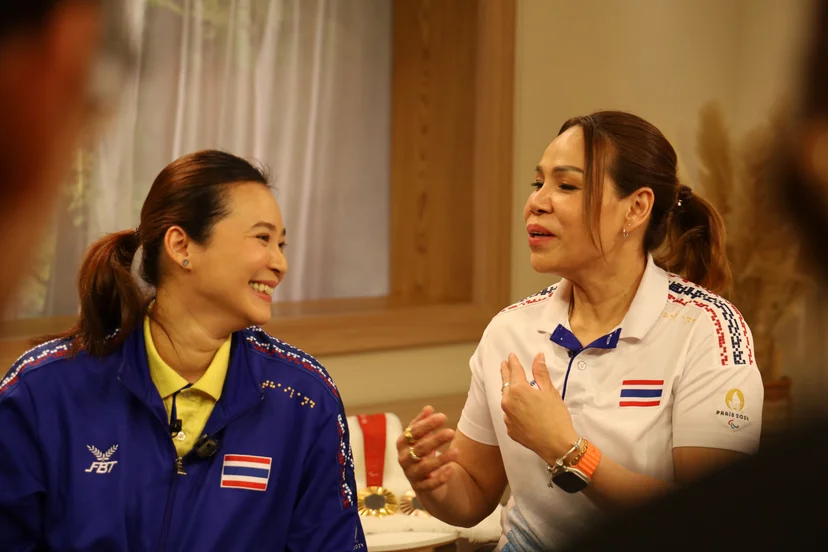 แวว สายสุนีย์ จ๊ะนะ และโค้ชปุ๊ย นันทา จันทสุวรรณสิน