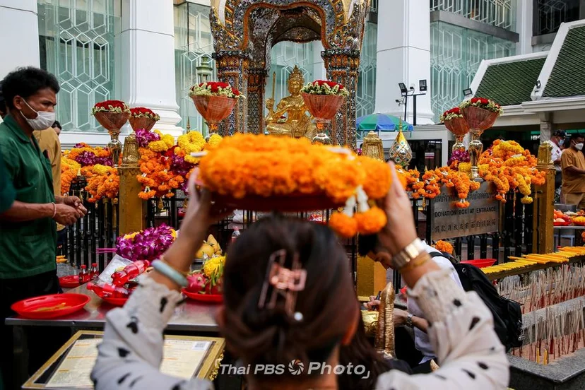 พระพรหมเอราวัณคึกคัก หลัง นักท่องเที่ยวจีนเริ่มกลับมาไหว้พระขอพ
