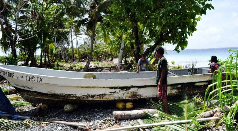 เรือที่ Alvarenga ล่องลอยกลางมหาสมุทรแปซิฟิกนานนับปี (ภาพจาก: AFP)