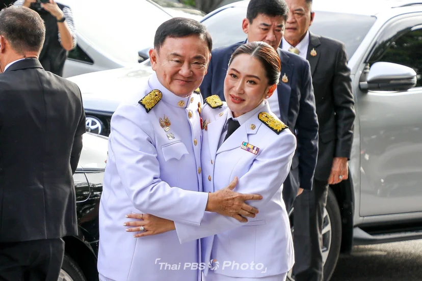 ภาพคุณทักษิณและ นายกรัฐมนตรีแพทองธาร ชินวัตร 