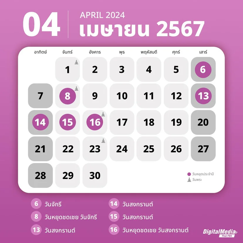 ปฏิทินเมษายน