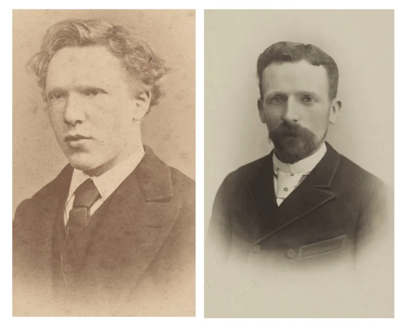 วินเซนต์ แวน โก๊ะ (ซ้าย) และธีโอ น้องชายของเขา [ภาพ: Van Gogh Museum, Amsterdam (Vincent van Gogh Foundation)]