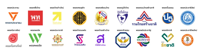 โลโก้และการใช้สีของพรรคการเมืองส่วนหนึ่งในการเลือกตั้งทั่วไปของไทย ปี 2569