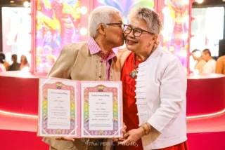 ปู่กัญจน์ ควงย่าตุ๊ก จดแจ้งสมรสเท่าเทียม ในวันวาเลนไทน์