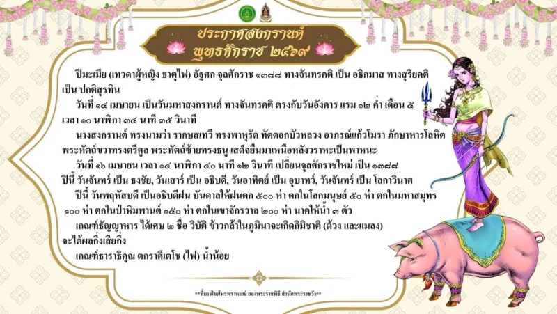 "รากษสเทวี" นางสงกรานต์ 2569