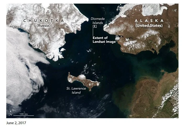 Yesterday and Tomorrow Islands (NASA)