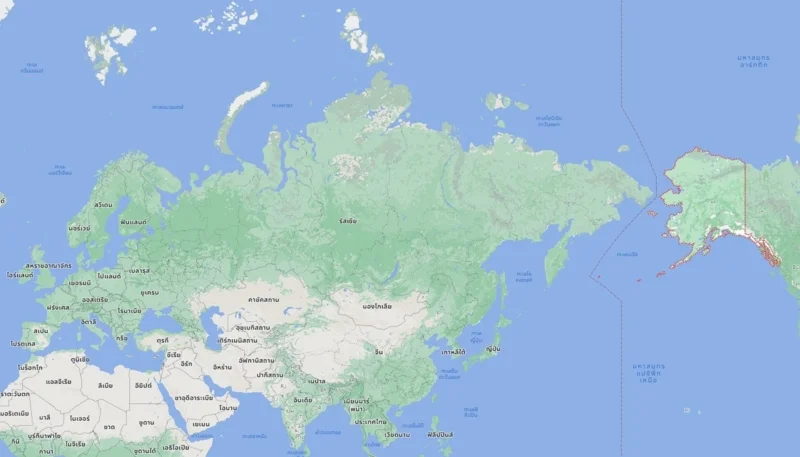 แผนที่ "อะแลสกา" (อลาสกา) - Alaska