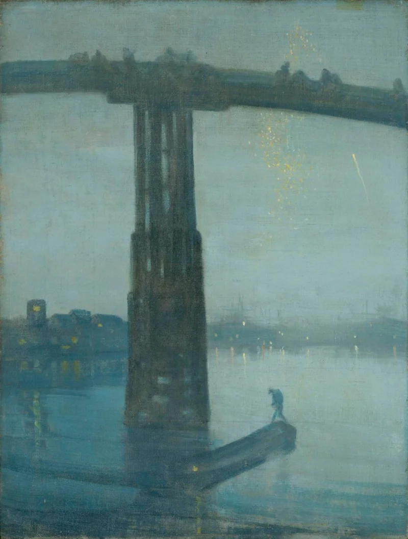 Nocturne: Blue and Gold &ndash; Old Battersea Bridge (ปี ค.ศ. 1872-1875) โดย เจมส์ แม็กนีล วิสต์เลอร์