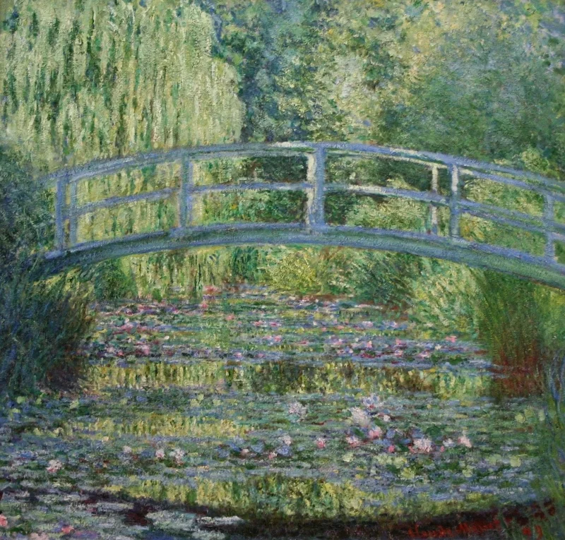 Water Lilies and Japanese Bridge by (ปี ค.ศ. 1899) โดย โคลด โมเนต์