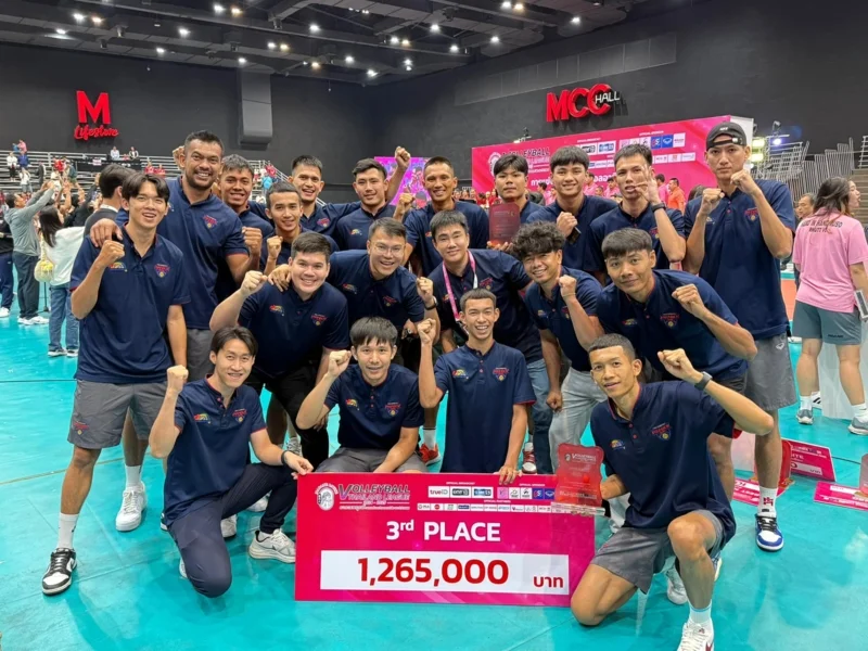 ทีม PSNKK CLUB คว้าอันดับ 3 ในการแข่งวอลเลย์บอลไทยแลนด์ลีกได้สำเร็จ