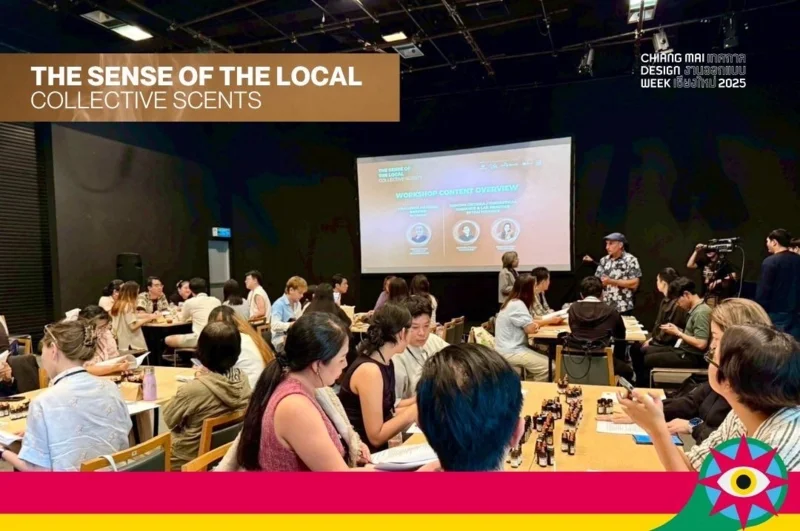 &lsquo;The Sense of the Local : Collective Scents&rsquo; event organized by the Chiang Mai office of CEA in late August 2025 (Photo: Facebook TCDC Chiang Mai)