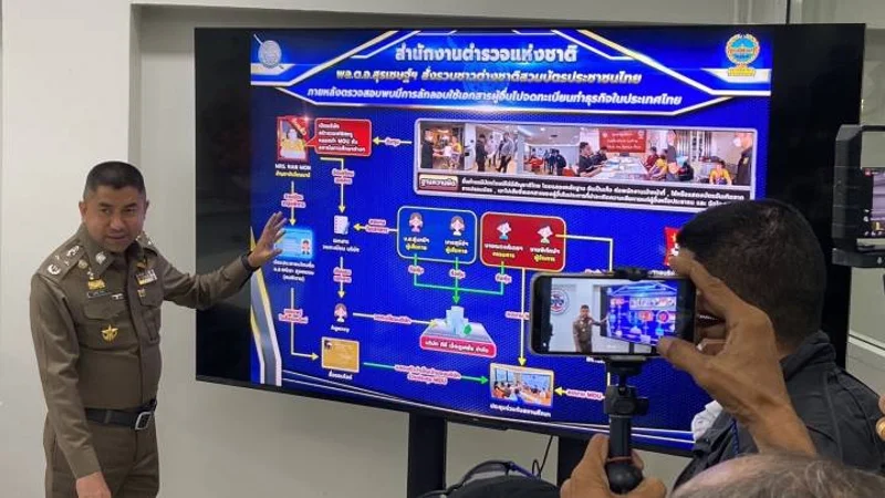 แถลงจับต่างชาติสวมบัตรประชาชนคนไทย