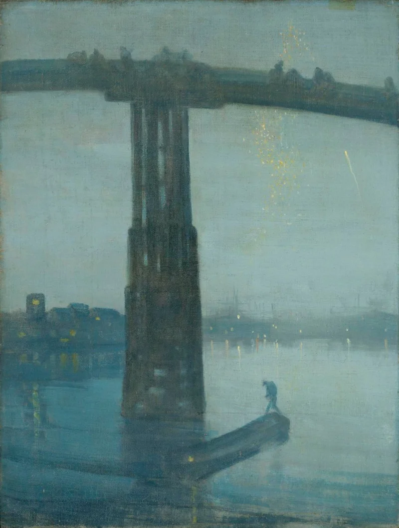 Nocturne: Blue and Gold &ndash; Old Battersea Bridge (ปี ค.ศ. 1872-1875) โดย เจมส์ แม็กนีล วิสต์เลอร์