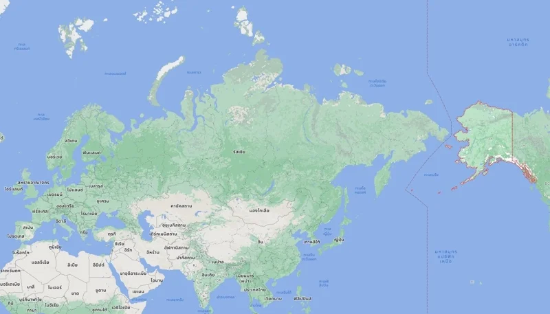 แผนที่ "อะแลสกา" (อลาสกา) - Alaska