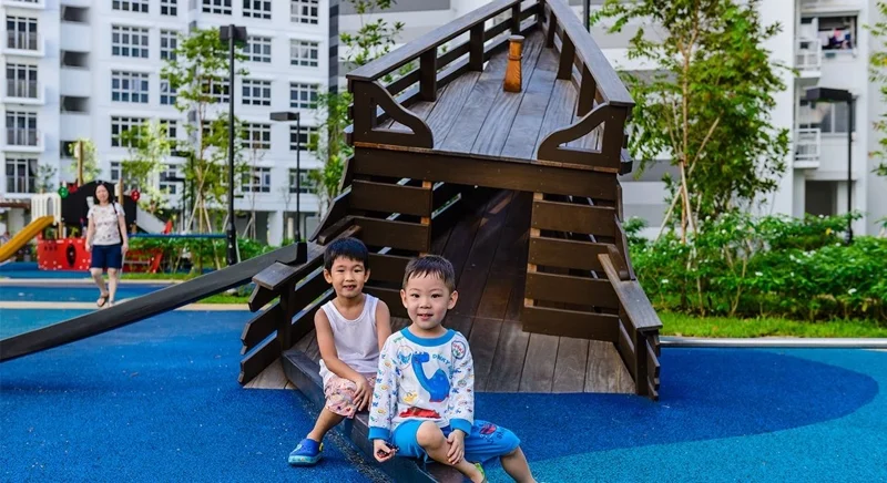 สนามเด็กเล่นที่ออกแบบโดย Playpoint | ภาพจากเว็บไซต์ https://playpoint.asia/