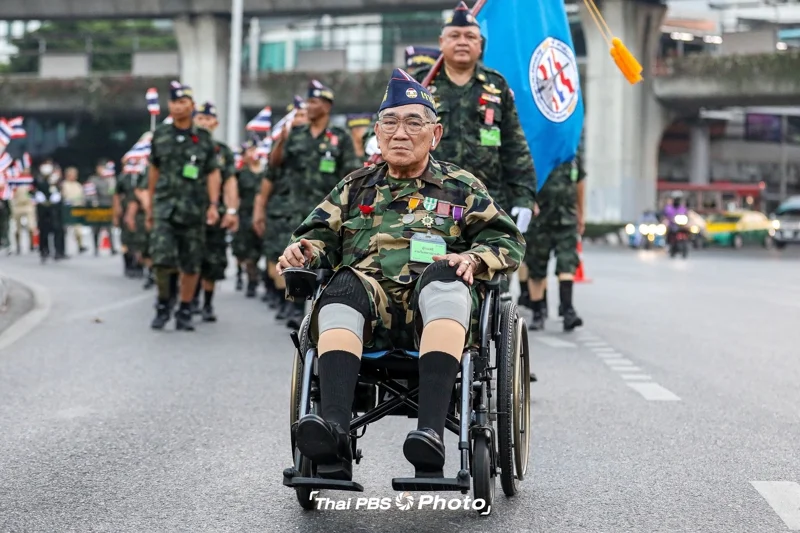 ร้อยโทสถาพร บูรณะวิโรจน์ ในพิธีเชิดชูเกียรติทหารผ่านศึกดีเด่น ประจำปี 2567