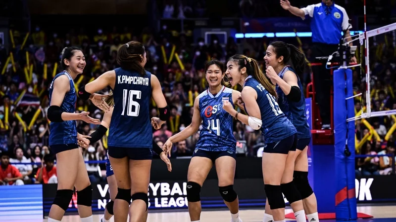 ทีมวอลเลย์บอลหญิงทีมชาติไทย (ภาพจาก www.volleyballworld.com)