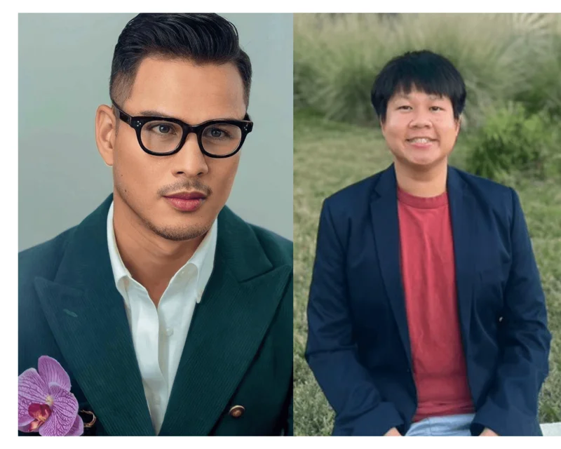 Thitipong (L) and Jittawat as co-writers of 'The Impact of Theme-Based Language Instruction on Language Learning Effectiveness and Motivation: A Case Study of &ldquo;Spanish and Beauty Pageant Course&rdquo;' article