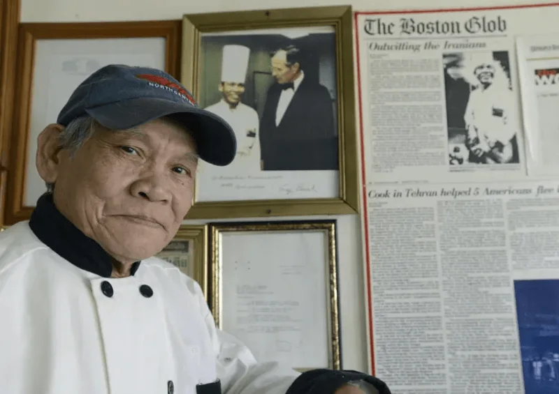 สมใจ ศรีแววเนตร หรือ 'เชฟแซม' เมื่อปี ค.ศ. 2015 ในอเมริกา (ภาพจาก: John Patriquin/Portland Press Herald)
