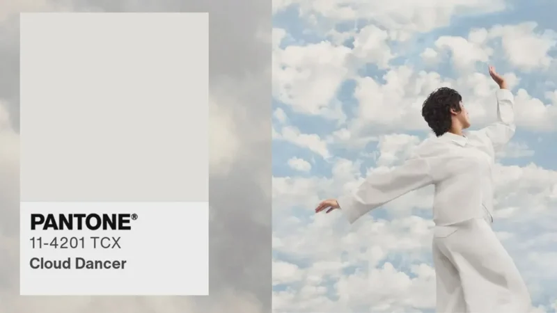 สีขาว Cloud dancer สีแห่งปีจาก Pantone ในปี 2026