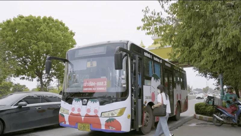 รถเมล์สายหนึ่งของ "ขอนแก่น ซิตี้บัส" (ภาพจาก: Locals Thai PBS)